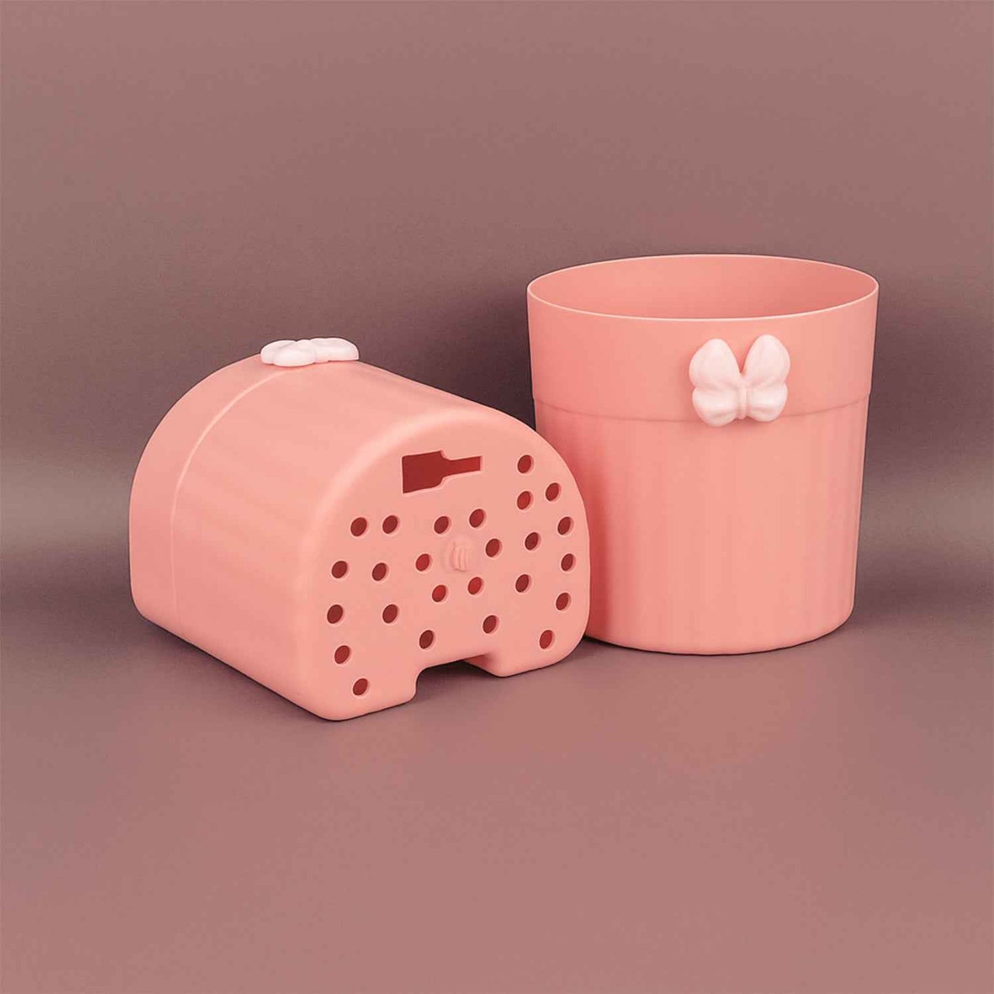 Premium Wall-mounted Toothbrush Holder With Butterfly Design (2 Pc)