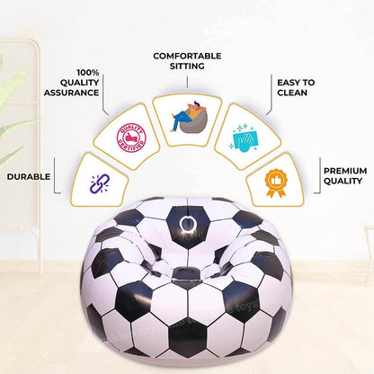 Foldable Sofa Cartoon Style Inflatable Folding Chair Ball Chair Inflatable Sofa For Adults Kids Size (110cm X 80cm) - Best Deals at BeSh Deals®