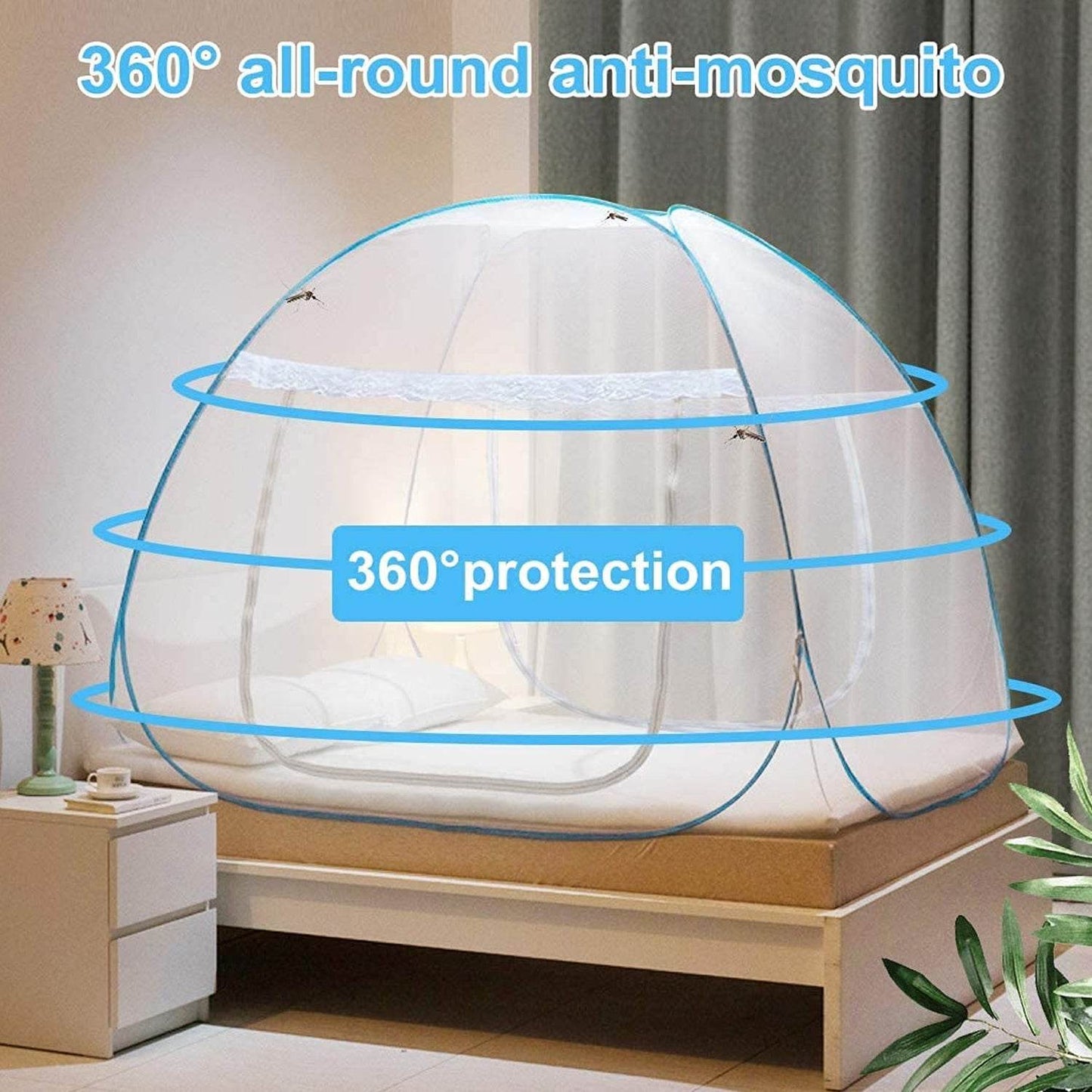 Premium Polyester Foldable Mosquito Net Tent (100 Cm Long  1 Pc) - Best Deals at BeSh Deals®