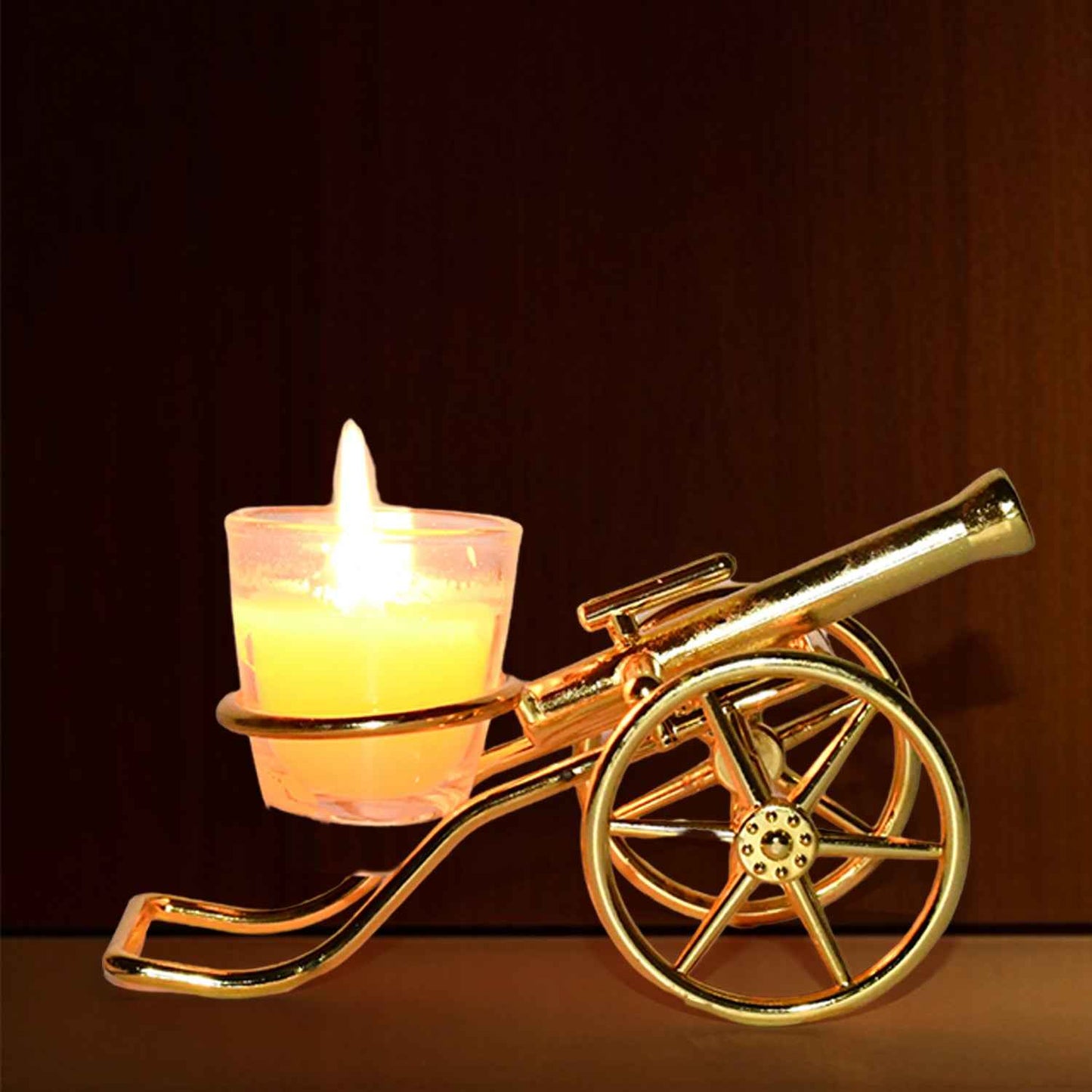 Top Cannon Tealight Holder  Candle Holder (1 Pc)
