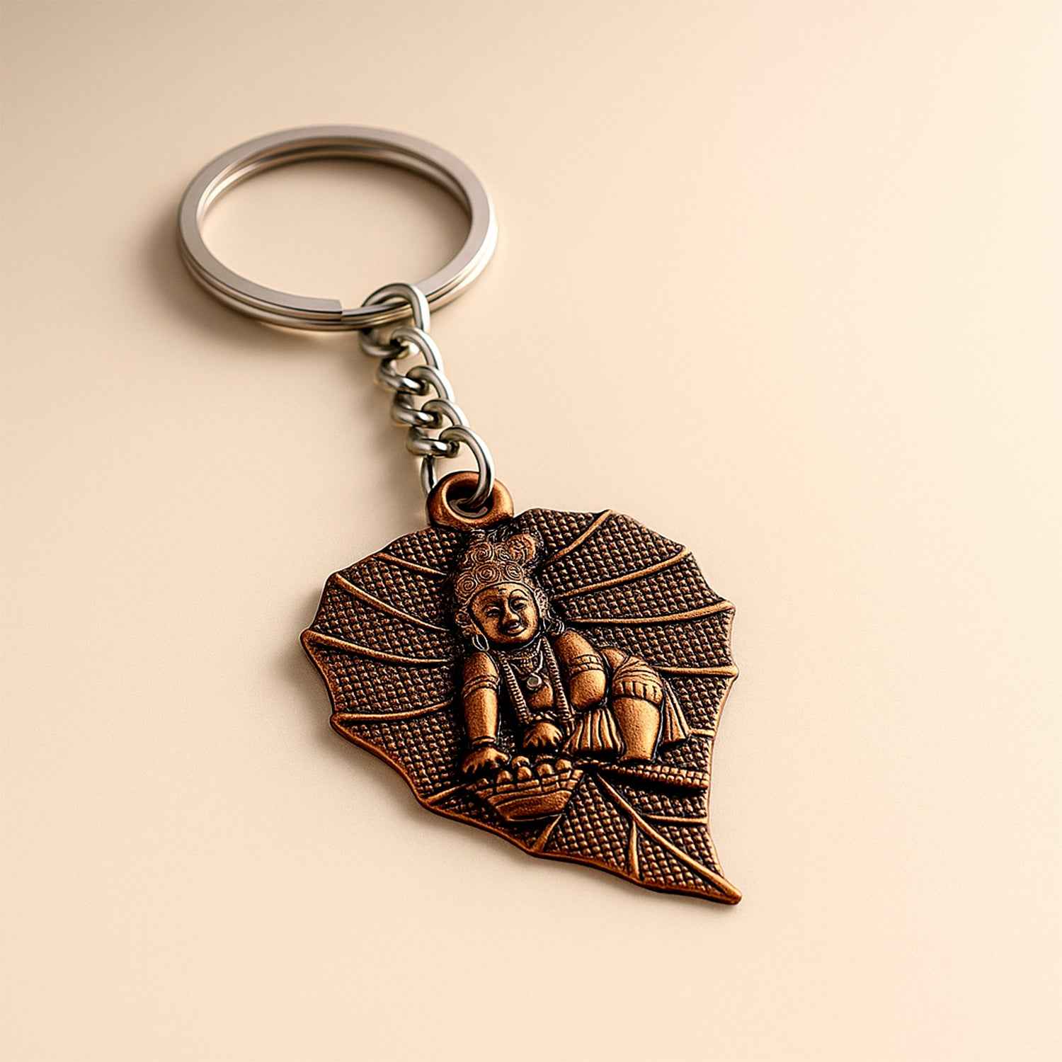 Premium Antique-finish Metal Keychain (1 Pc)