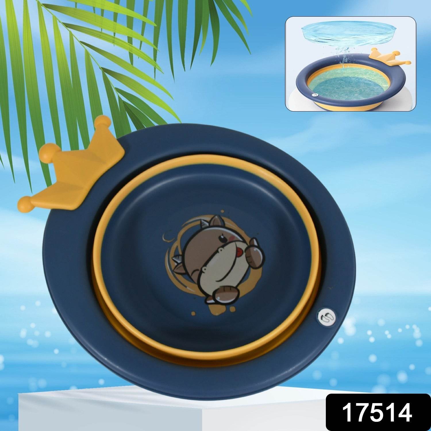 17514 Cartoon Shape Wash Basin Space Saving Multi Function Foldable Baby Wash Basin Easy Clean Lightweight Thicken For Washing Face For Home (33x31 Cm  1 Pc) - Best Deals at BeSh Deals®