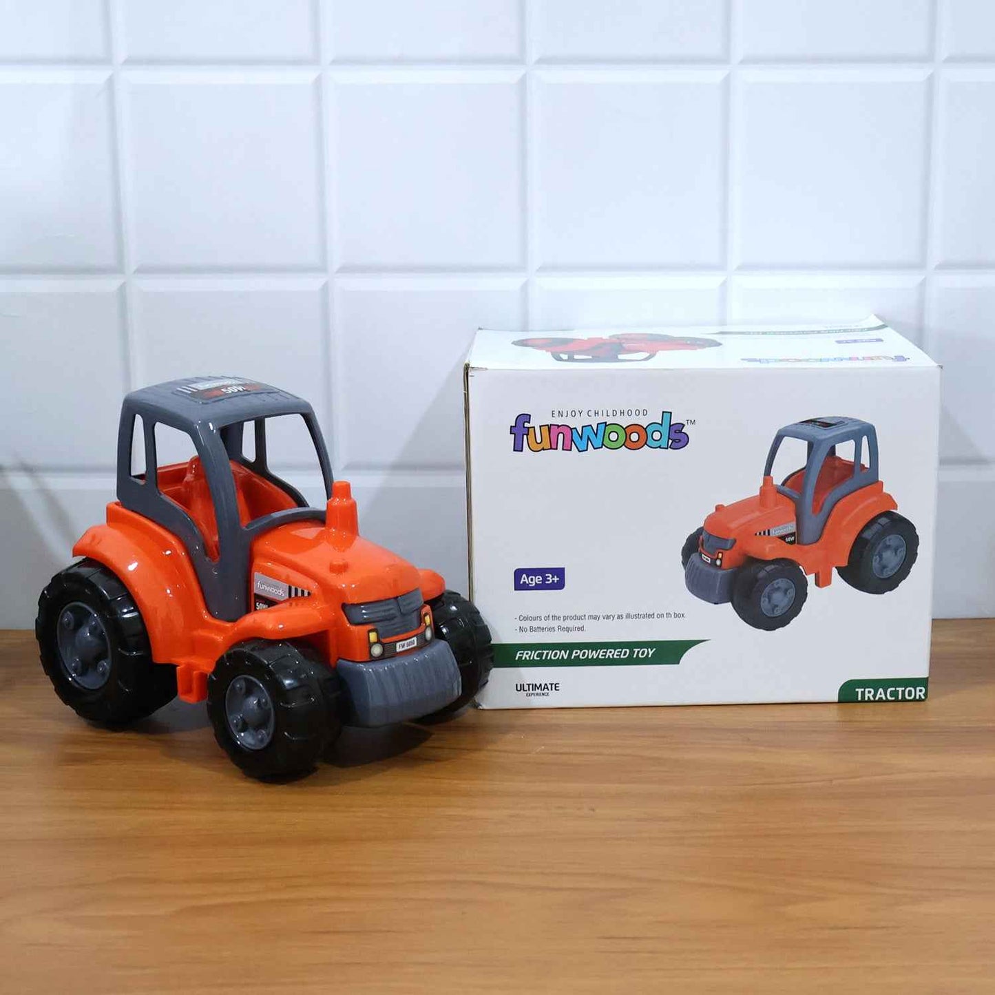 Funwoods Kids Friction Powered Tractor Toy - (1 Pc)