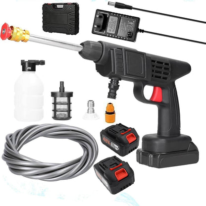 Double Battery 48v Rechargeable Electric Car Washer Gun (1 Set) - Best Deals at BeSh Deals®