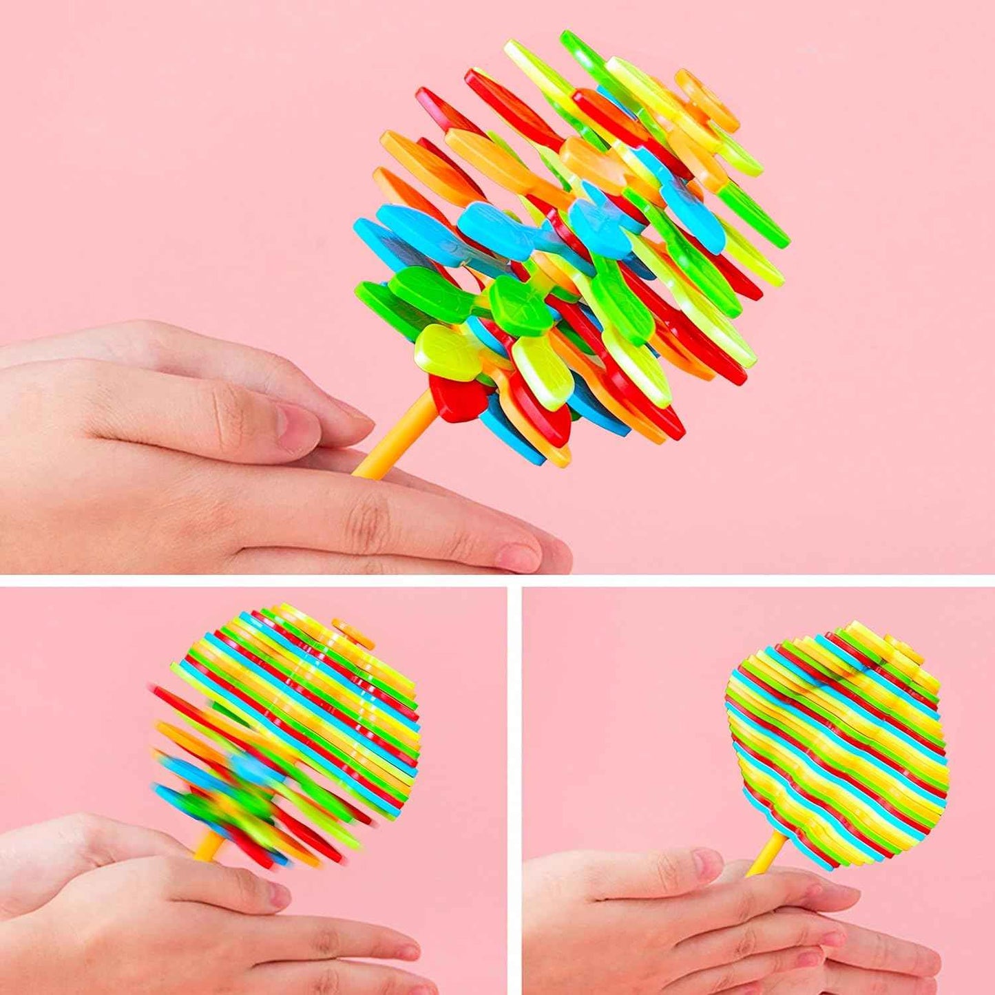 Spin Flower Candy Rotating  Spinning Toy (1 Pc)