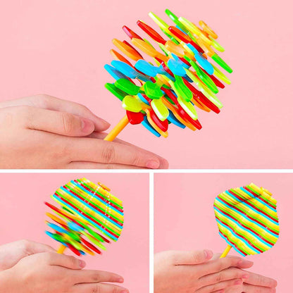 Spin Flower Candy Rotating  Spinning Toy (1 Pc)