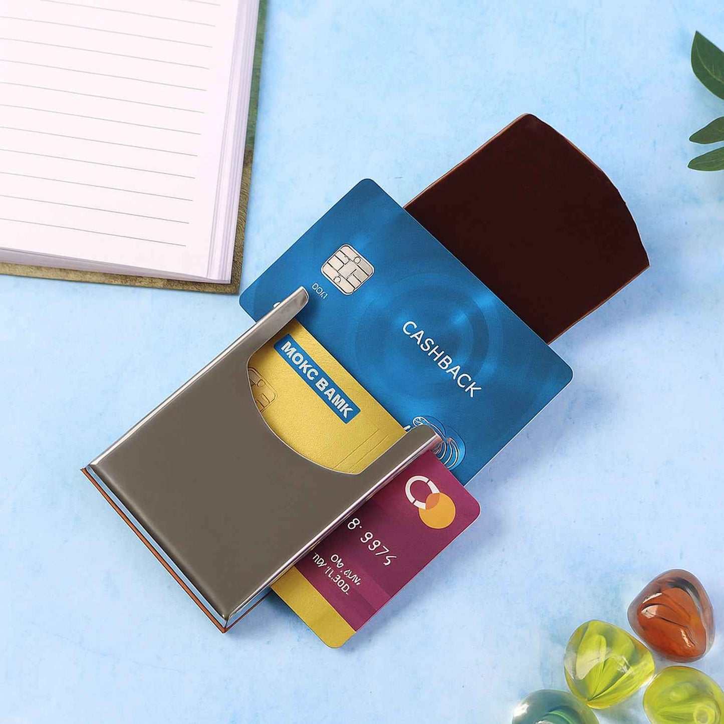 Premium Leather Finish Visiting Card Holder (1 Pc)