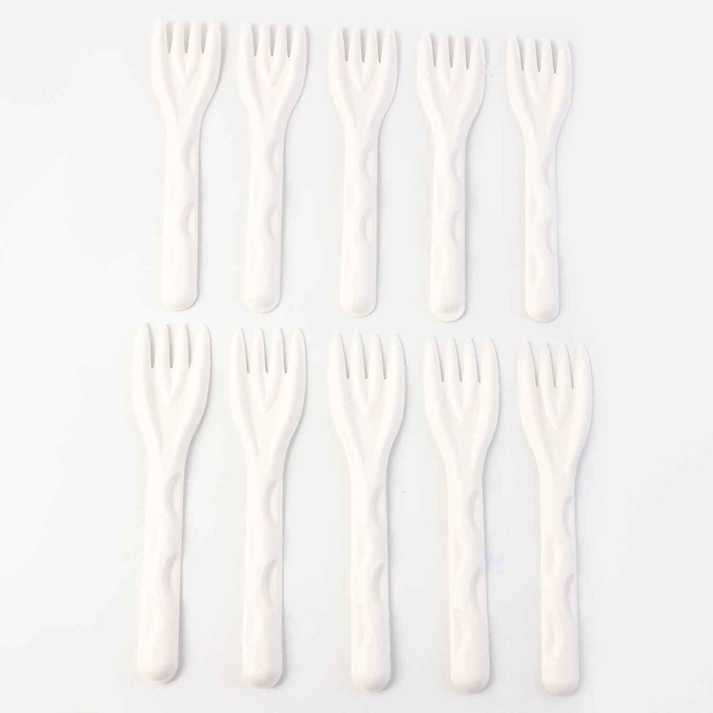 Compostable Bagasse Fork  10 Pcs Pack