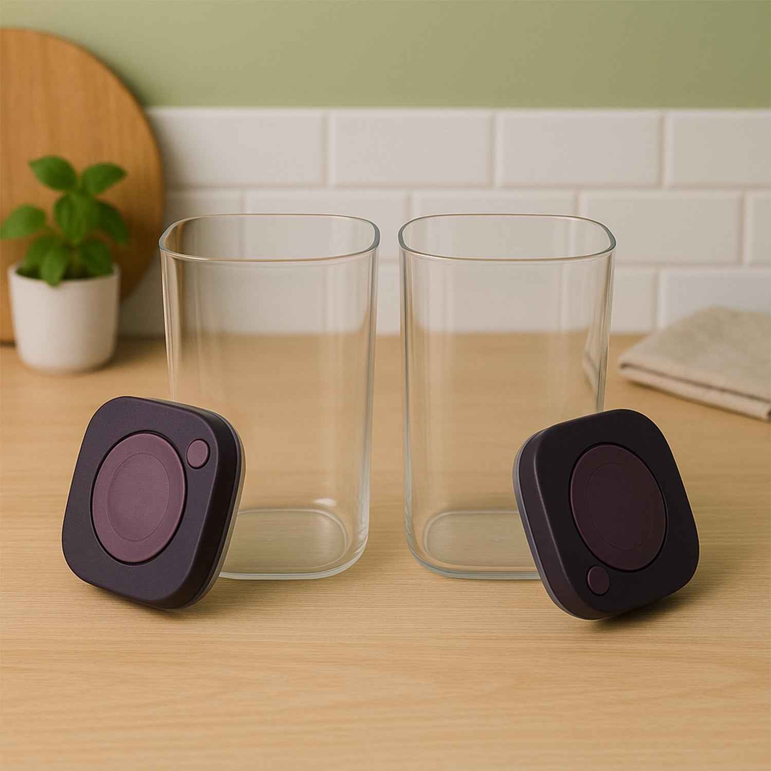 Supermom Airtight Kitchen Storage Containers (2 Pc Set  1200ml)