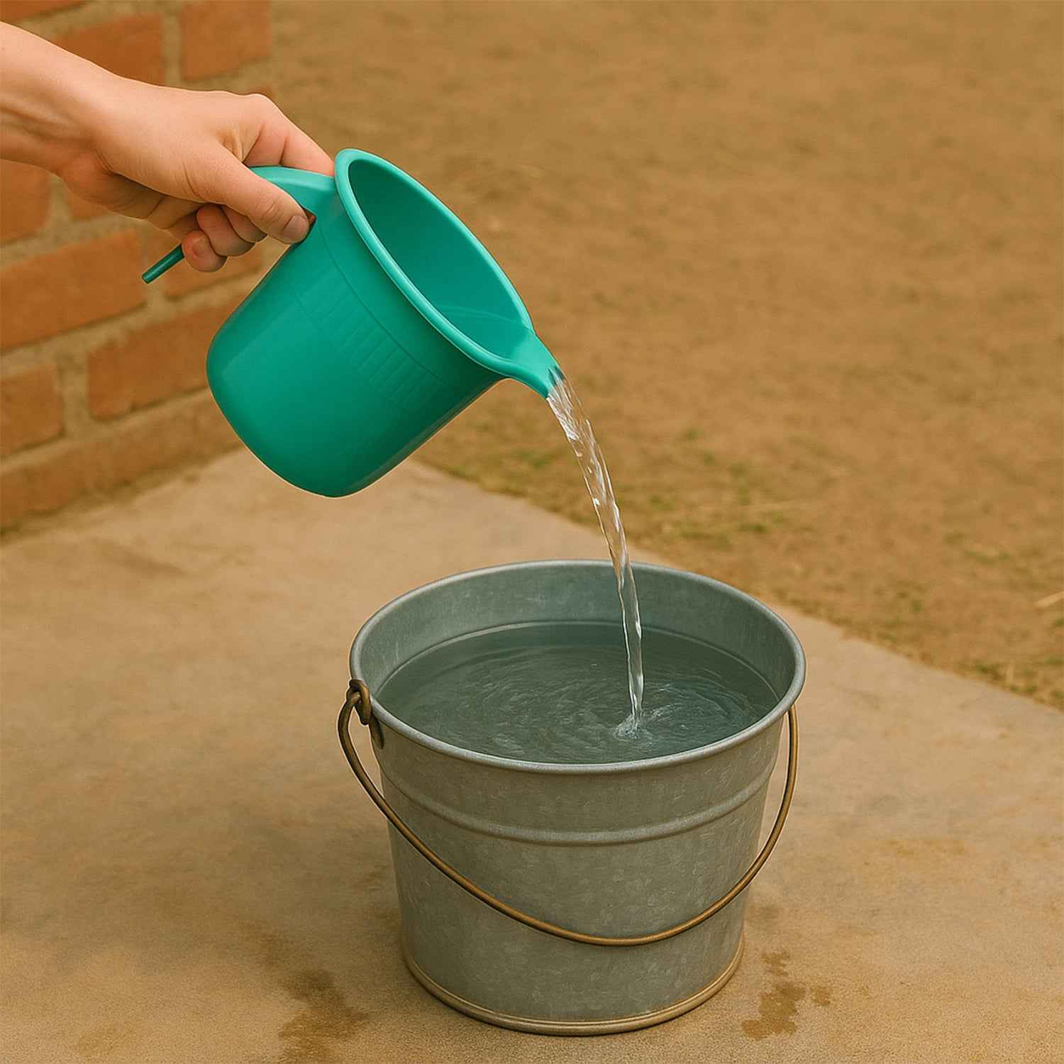 Plastic Bath Mug For Bathroom Use (1 Pc)