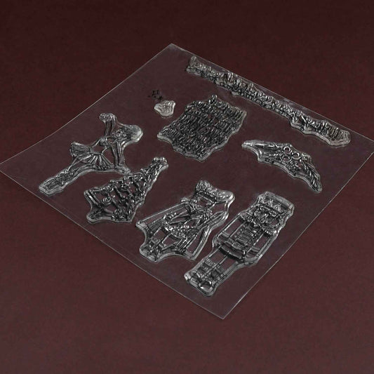 Reusable Rubber Stamp Tpr Stamp Diy Accessories Good Stamping Effect Diy Transparent Stamp Stick Repeatedly For Envelope For Diary For Invitation Letter Photo Album Decoration For Paper Crafts (Mix Design  1 Set)