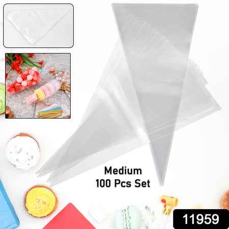 Disposable Piping Bags (100 Pcs Set  Big)