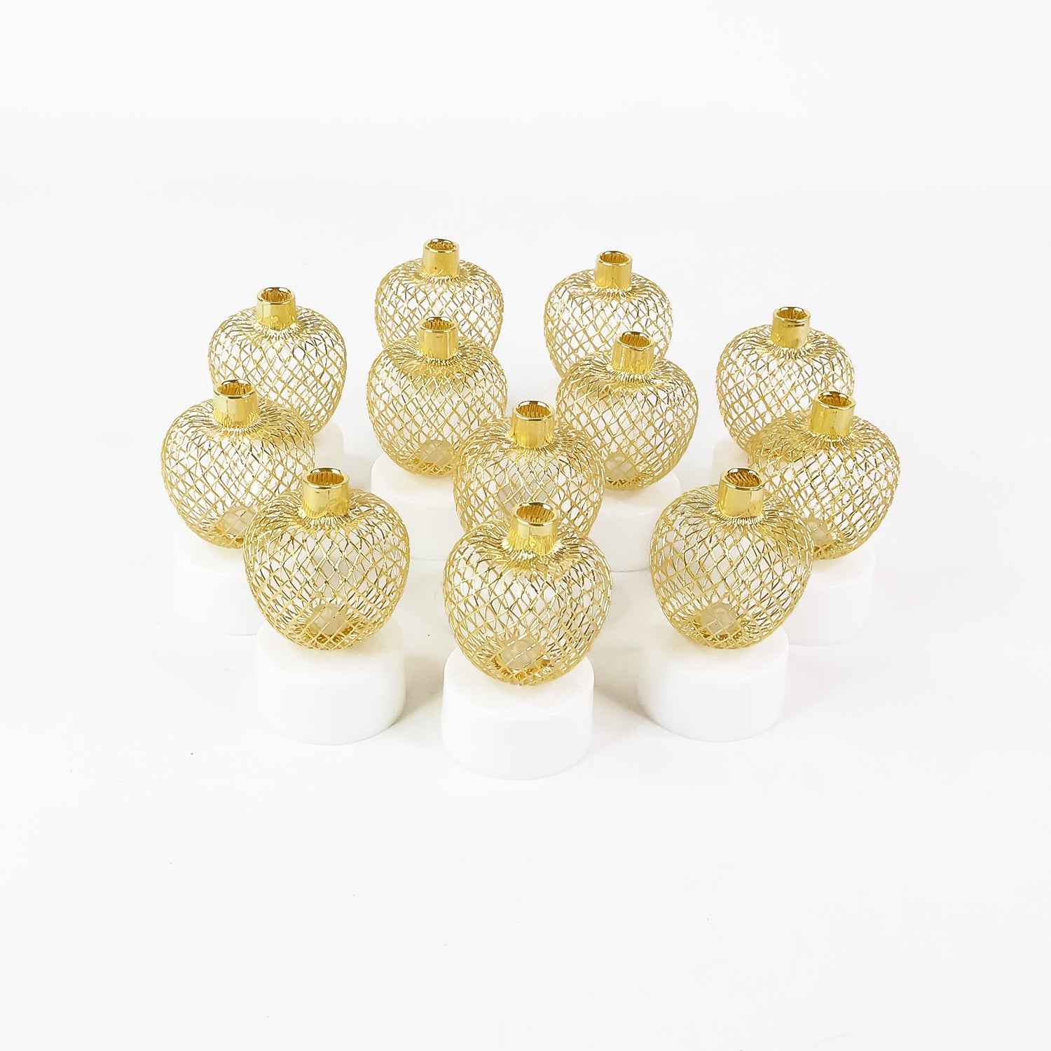 Decorative Apple Shape Led Tealight Candles (12 Pc)