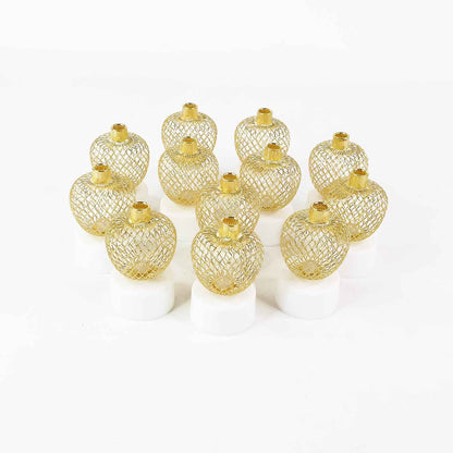 Decorative Apple Shape Led Tealight Candles (12 Pc)