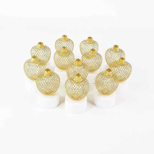 Decorative Apple Shape Led Tealight Candles (12 Pc)
