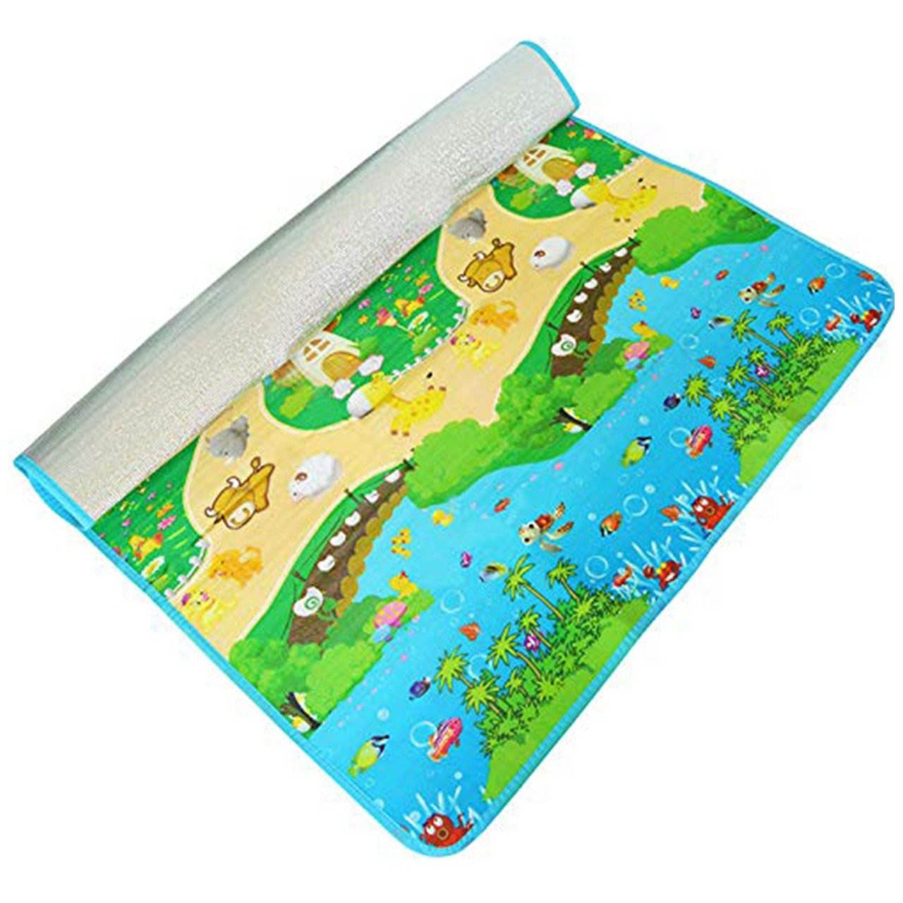 1200 Waterproof Single Side Baby Play Crawl Floor Mat For Kids Picnic School Home (Size 180 X 115) - Best Deals at BeSh Deals®