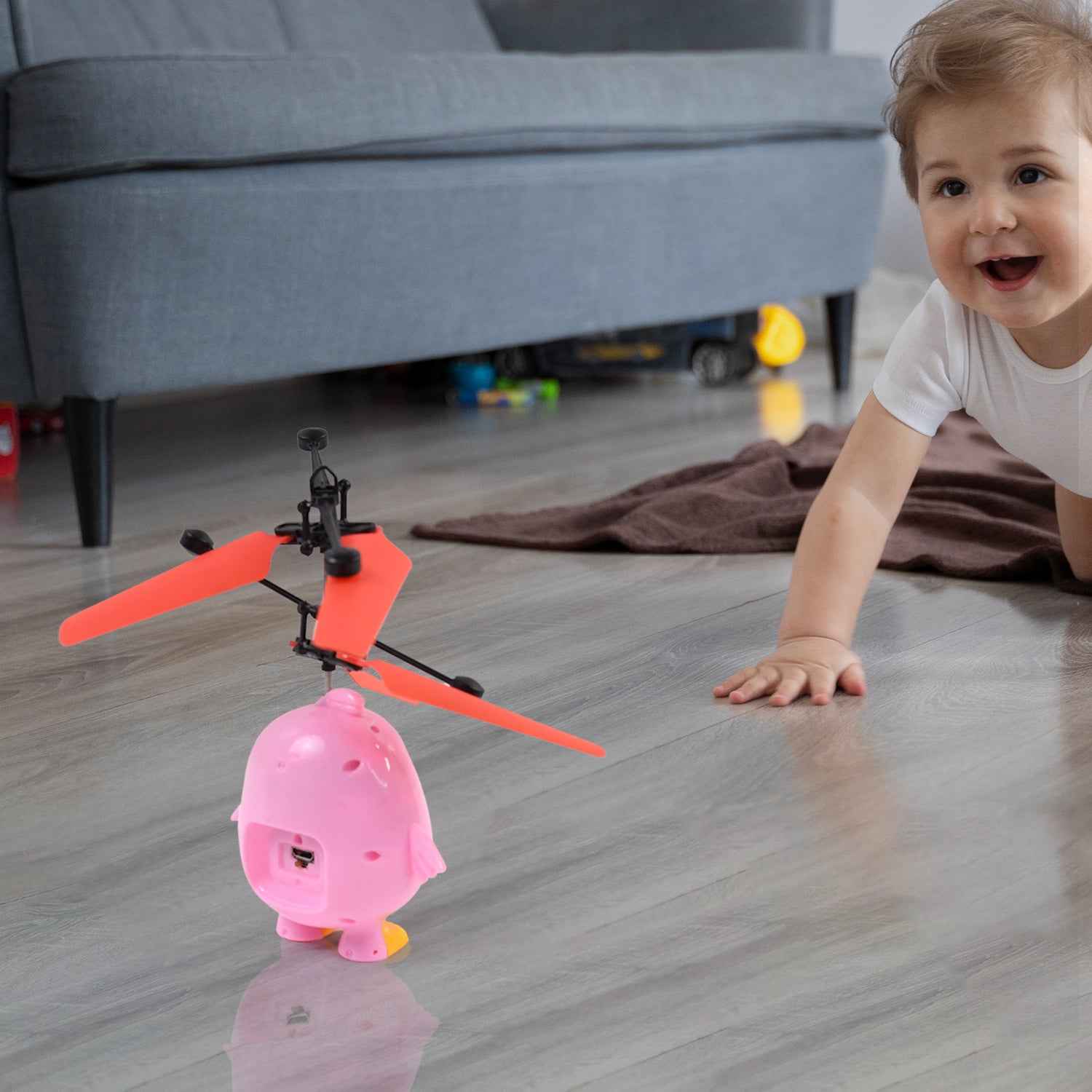 Flying Bird Rc Toy With Led Amp Remote Control  Pink Owl Design (1 Set)