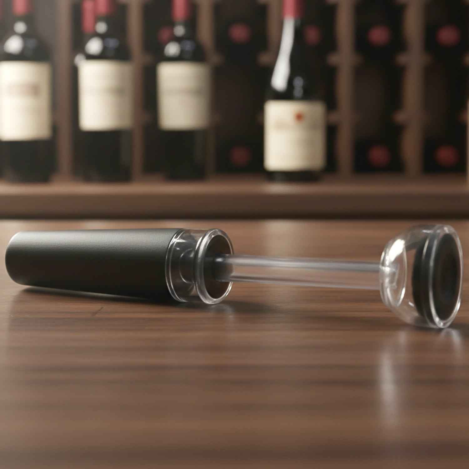 Premium Wine Poorer And Vacuum Bottle Stopper Set (2 Pc)