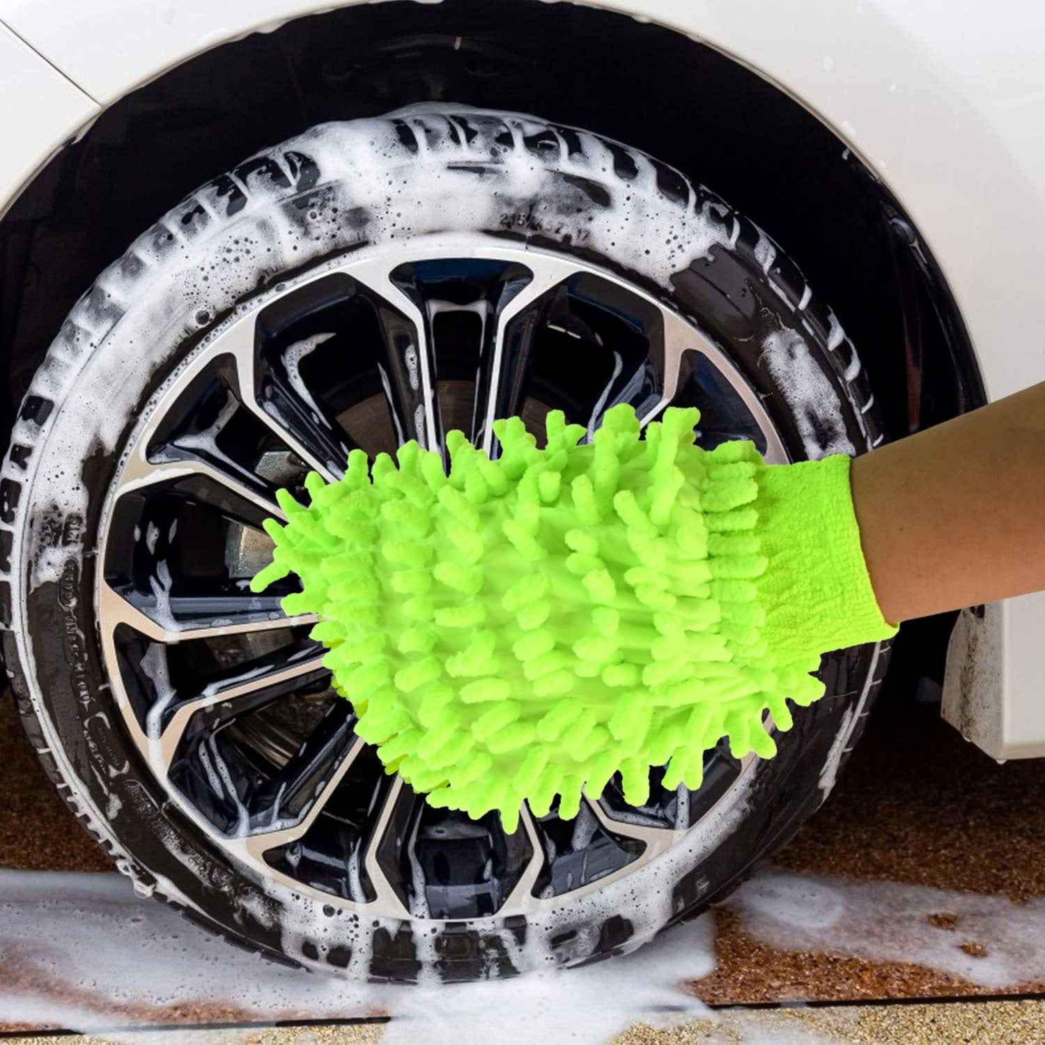 Microfiber Car Wash Glove Mitt For Carbikehome  Surface