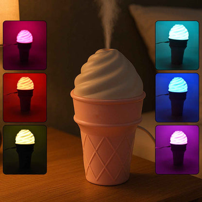 Ice Cream Cone Shape Air Freshener Humidifier (1pc  Pink)