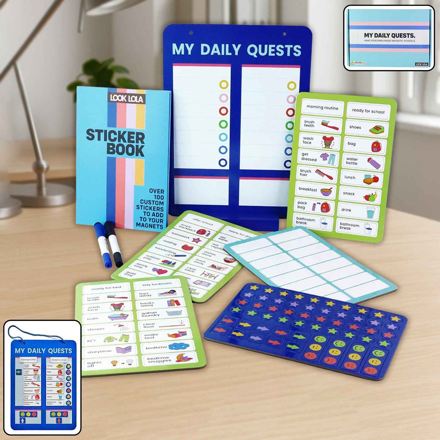 Magnetic Board Sticker Book  Activity Cards (1 Set)