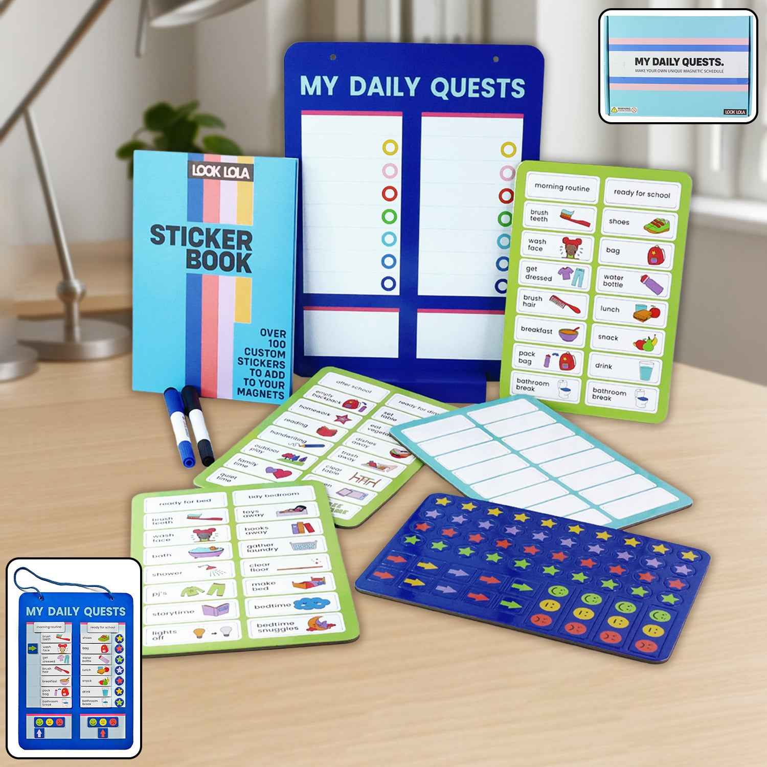 Magnetic Board Sticker Book  Activity Cards (1 Set)
