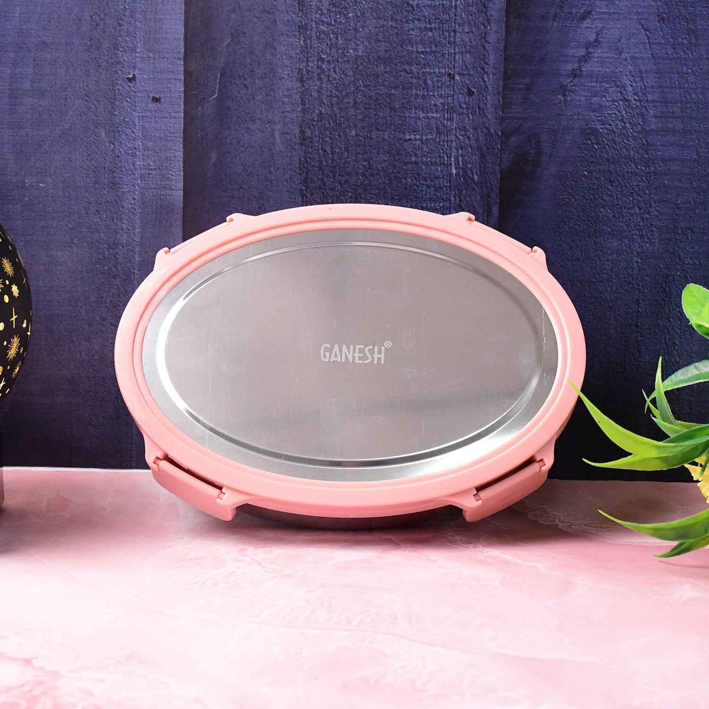 Ganesh Classy 2 Piece Stainless Steel Lunch Box Set - BeSh Deals®