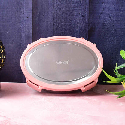 Ganesh Classy 2 Piece Stainless Steel Lunch Box Set - BeSh Deals®