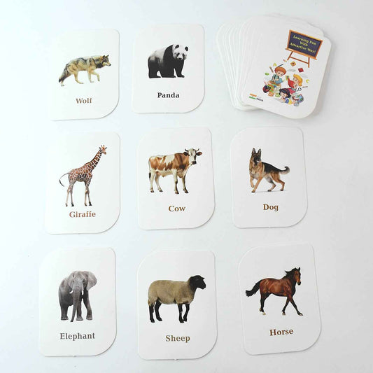 Kidkraft 32-piece Animal Flash Cards Set