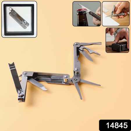 Stainless Steel 8-in-1 Multipurpose Pocket Tool Kit