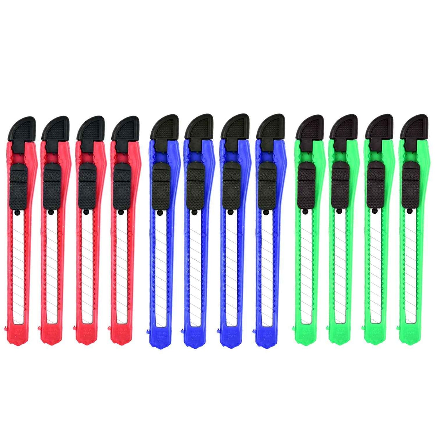 4665 Paper Cutter Stationary Item Standard Quality Knife ( 12pc Set )
