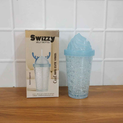 Cute Ice Cream Swirl Design Tumbler Sipper Bottle (500 Ml 1 Pc)