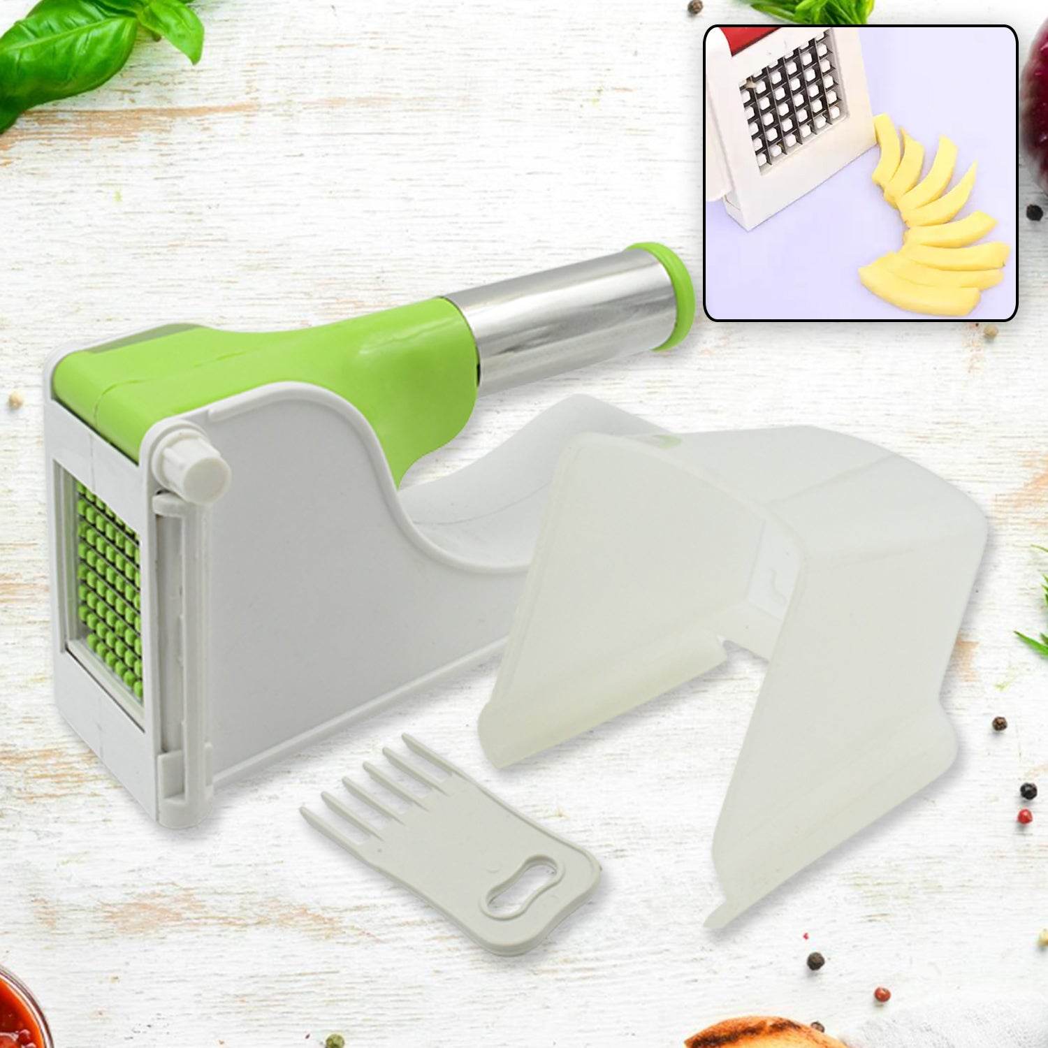 114 Virgin Plastic French Fry Chipser Potato Chipserpotato Slicer With Container - Best Deals at BeSh Deals®