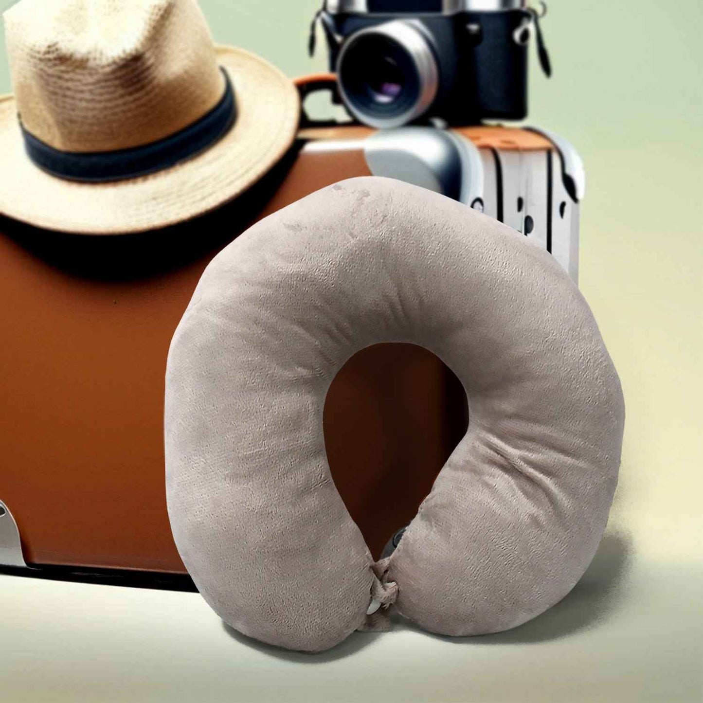 8528 Soft Neck Pillow For Car Home Airplane Travel Travel Neck Pillow For Sleeping  Travel Essentials For Neck Restmultipurpose Comfortable Head Rest Neck Holder Pillow (1 Pc)