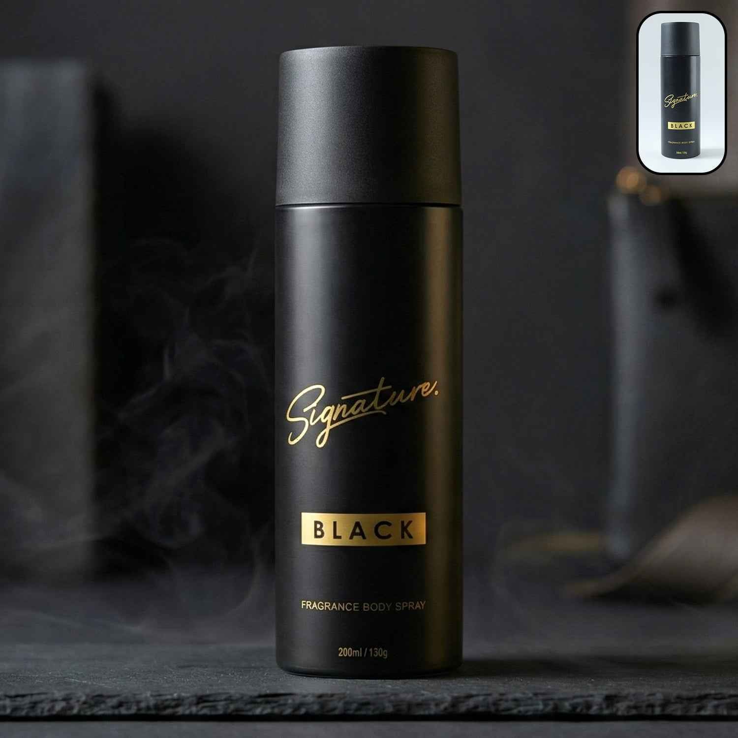 Signature Premium Black Fragrance Body Spray 200 Ml