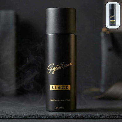 Signature Premium Black Fragrance Body Spray 200 Ml