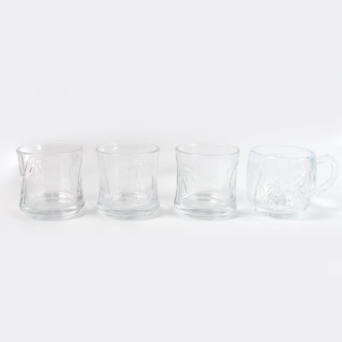 Glass 3 Pc Tumbler  1 Pc Cup Set (4 Pcs Set) - Best Deals at BeSh Deals®
