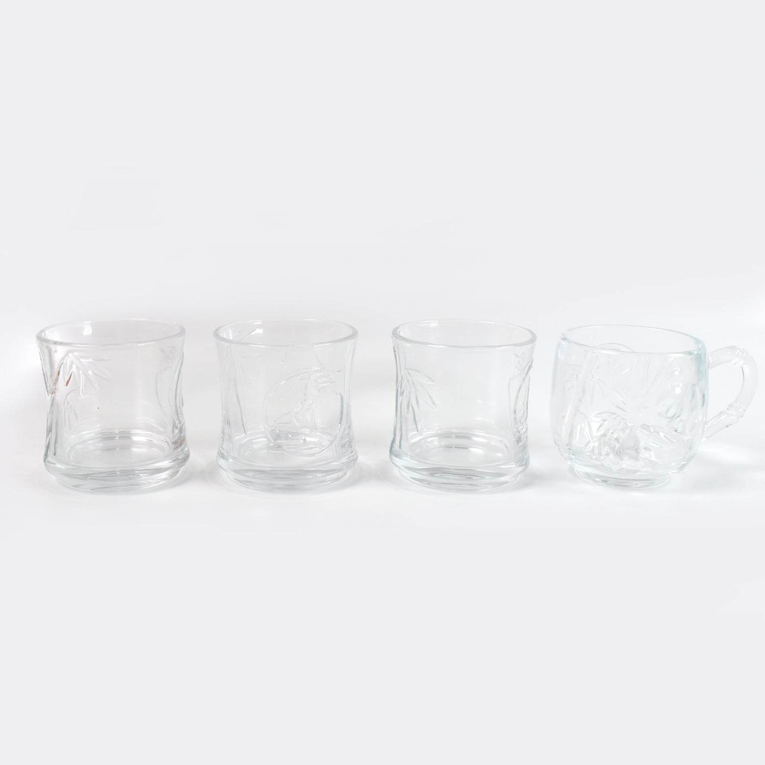 Glass 3 Pc Tumbler  1 Pc Cup Set (4 Pcs Set) - Best Deals at BeSh Deals®