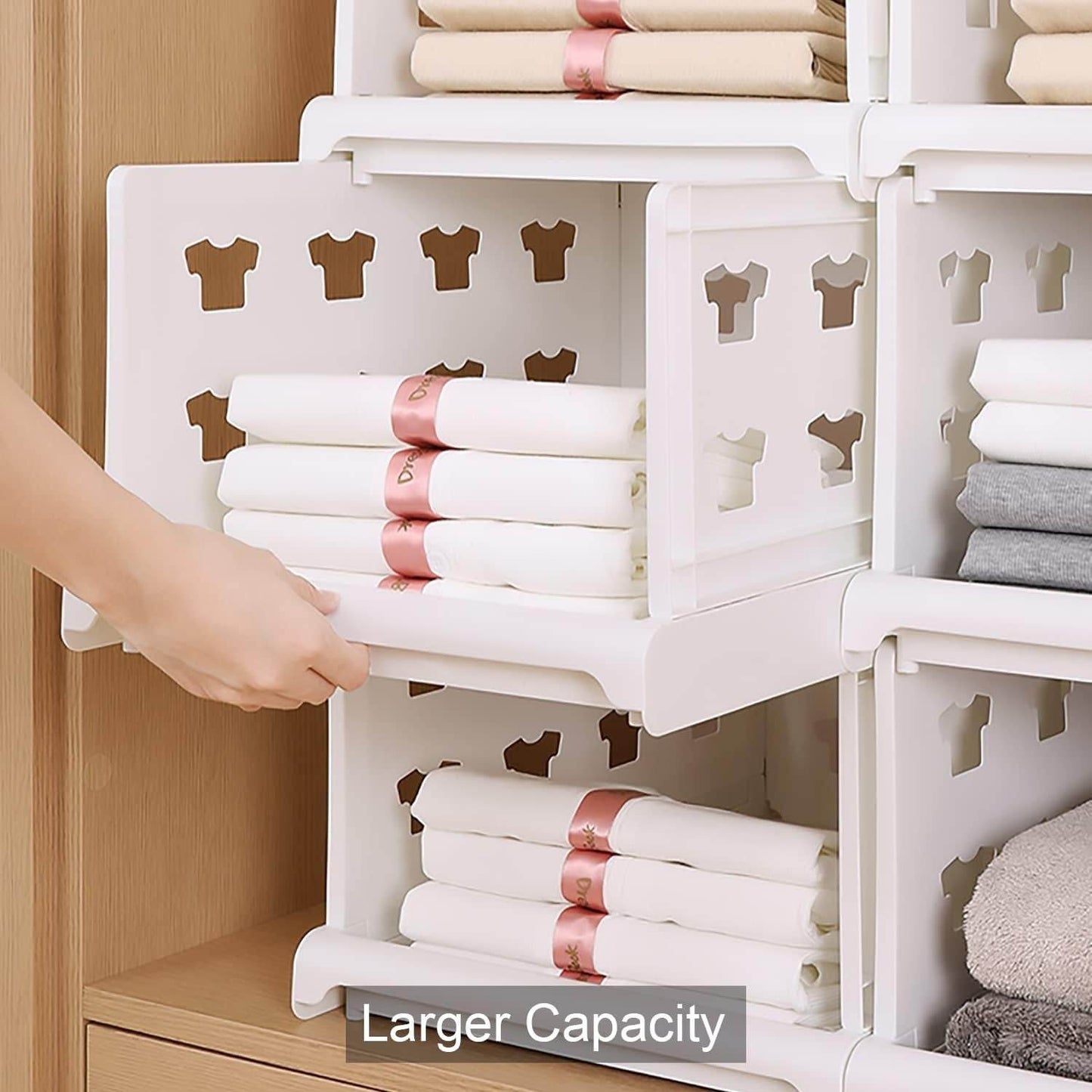 7886 3 Layer Stackable Multifunctional Storagefor Clothes Foldable Drawer Shelf Basket Utility Cart Rack Storage Organizer Cart For Kitchen Pantry Closet Bedroom Bathroom Laundry(3 Layer 1 Pc) - Best Deals at BeSh Deals®