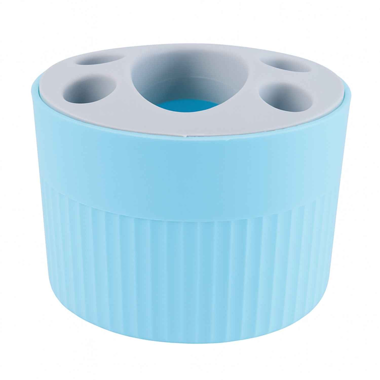 Multipurpose Bathroom Toothbrush And Utility Holder Stand With Multiple Slots (1 Pc)