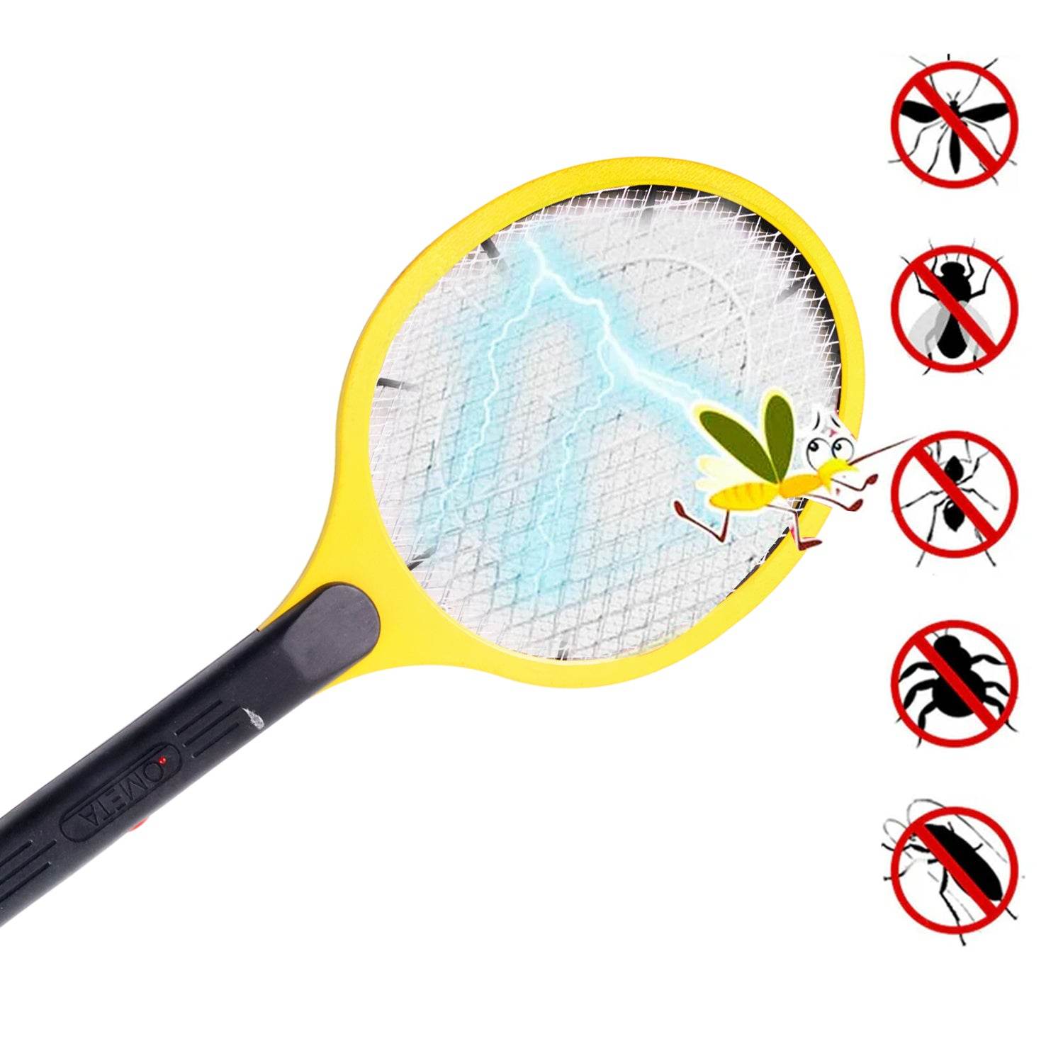 Yellow Rechargeable Electric Mosquito Killer Racket With Cable - Best Deals at BeSh Deals®