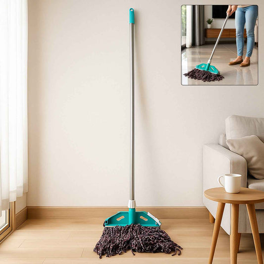 Premium Cotton Yarn Floor Cleaning Mop With Long Handle (1 Pc)
