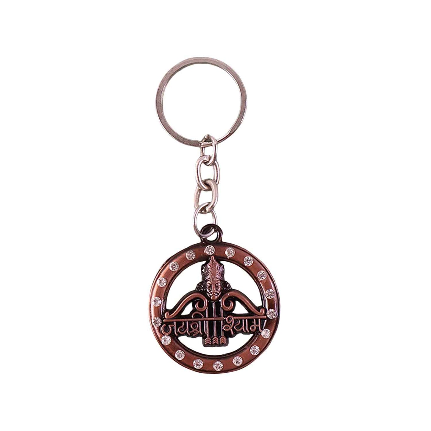 Decorative Metal Jai Shree Shyam Keychain (1 Pc)