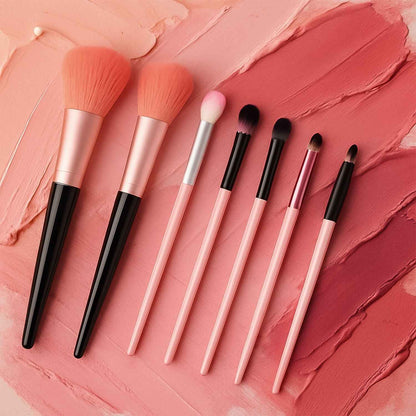 Professional Soft Makeup Brush Set (7 Pc)