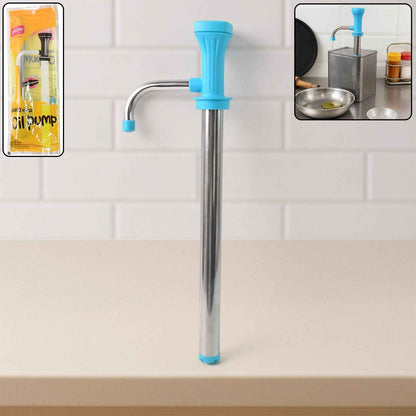Supermom Manual Stainless Steel Oil Pump Dispenser (1 Pc)
