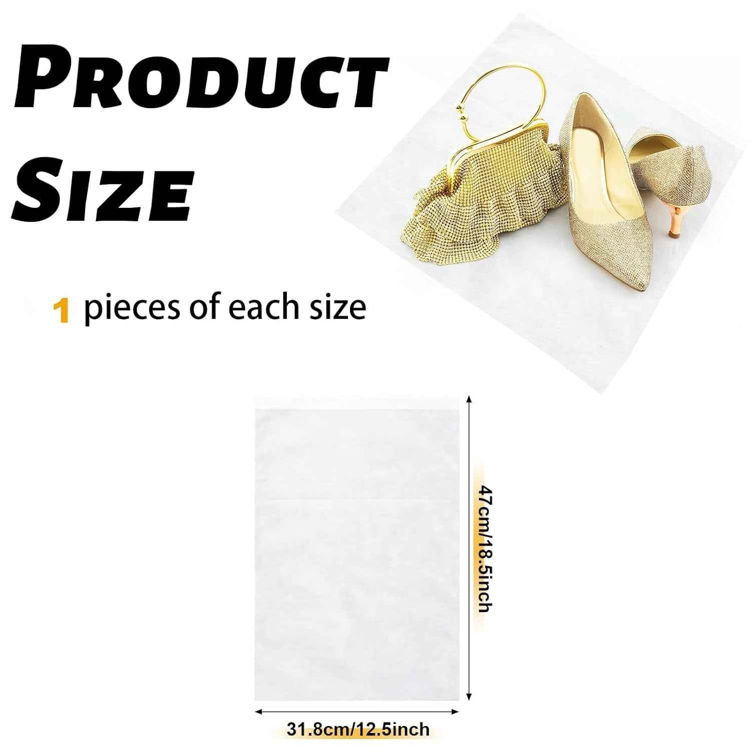 Non-woven Drawstring Shoe Storage Bag (48 X 31 Cm  1 Pc)