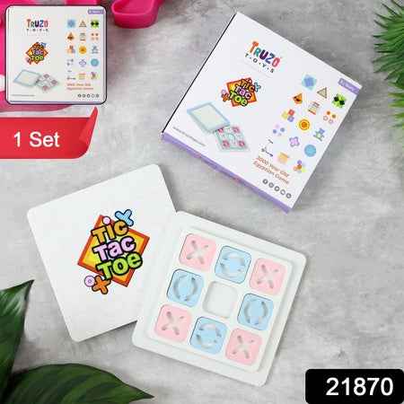 Tic Tac Toe Classic Strategy Board Game For Kids (1 Set)