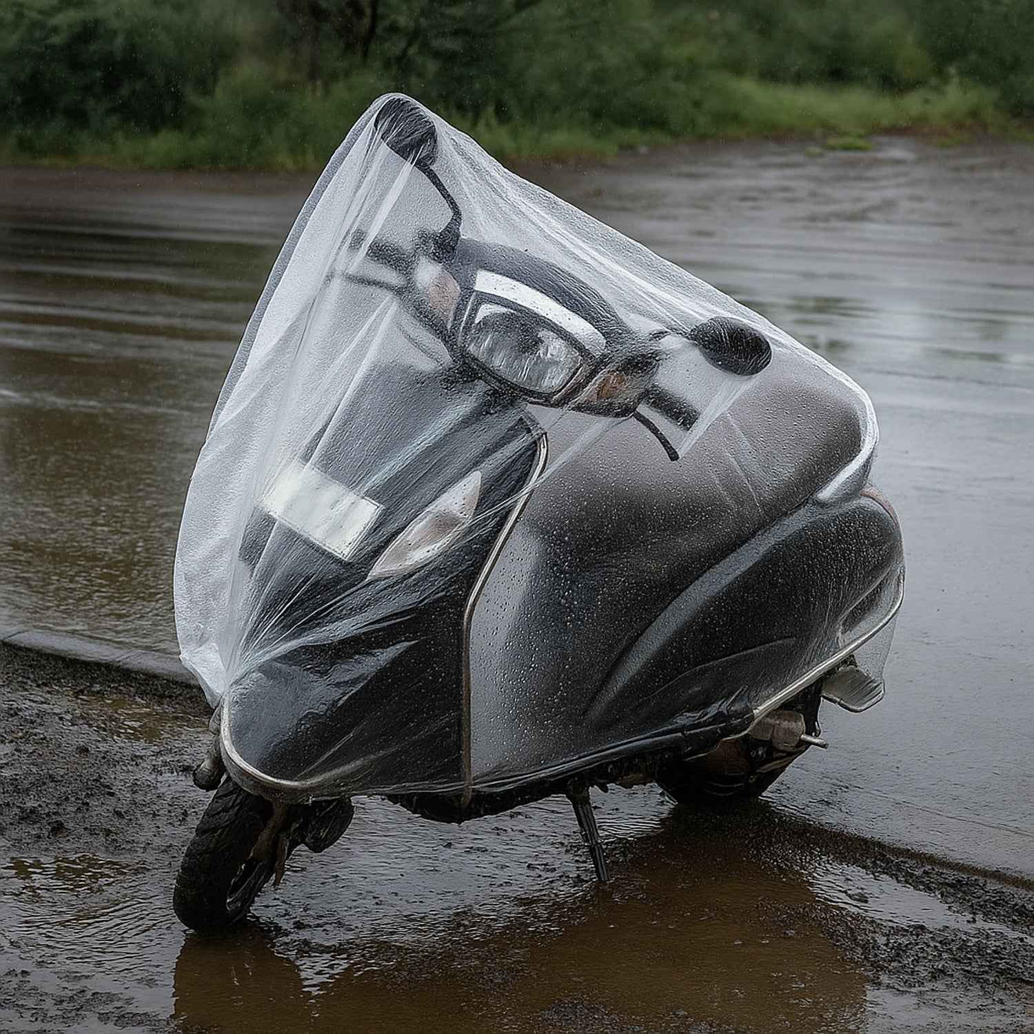 Big Disposable Plastic Activa Cover (1 Pc)