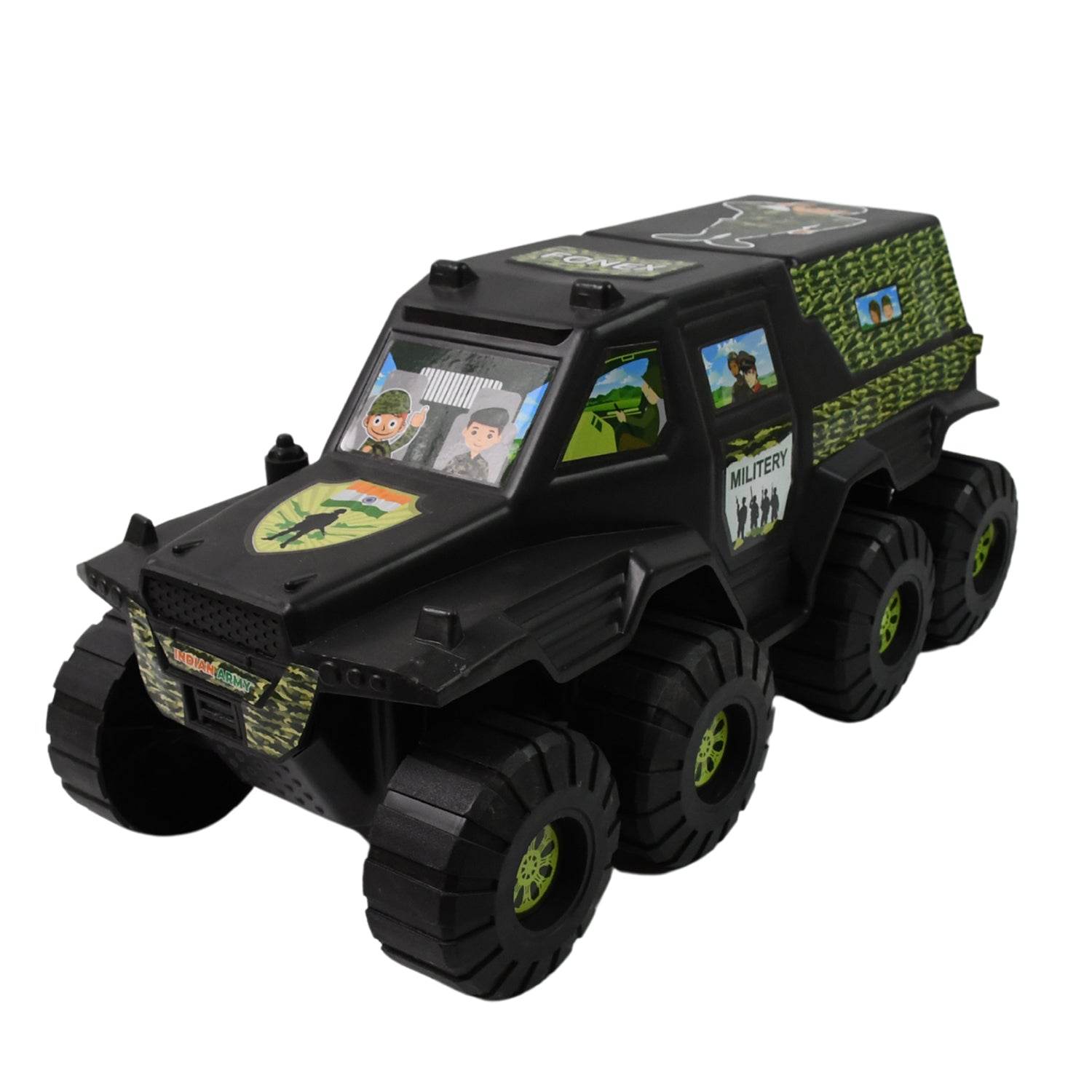 Big Military 8-wheel Plastic Car Toy (1 Pc) - Best Deals at BeSh Deals®