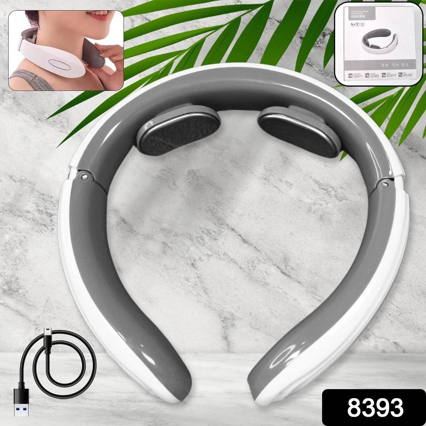 2 Heads Smart Electric Neck And Back Pulse Massager (1 Pc  Mix Design) - Best Deals at BeSh Deals®